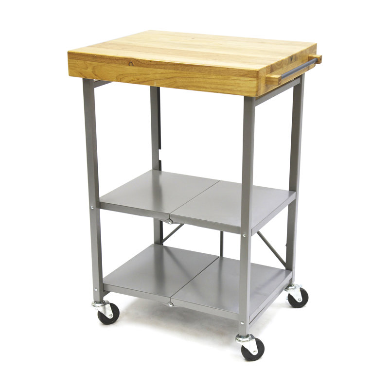 Chariot de cuisine pliable Origami, Argent