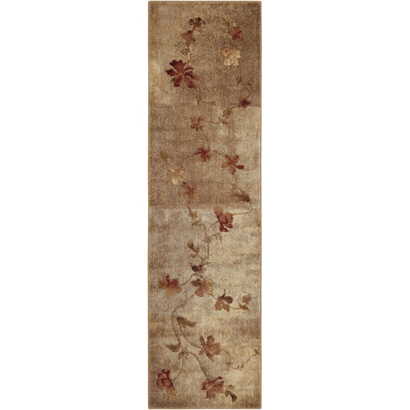Floral Area Rug, Runner 69 x 244cm