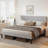 Modern Bed Frame With Adjustable Headboard