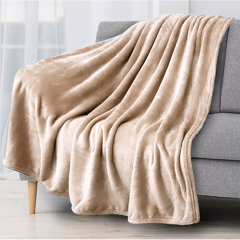 Couverture , Jeté, Beige