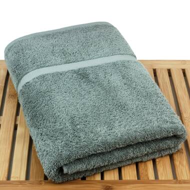 Vandewa Luxury 4 Piece Turkish Cotton Bath Towel Set (Set of 4) Breakwater Bay Color: Light Aqua