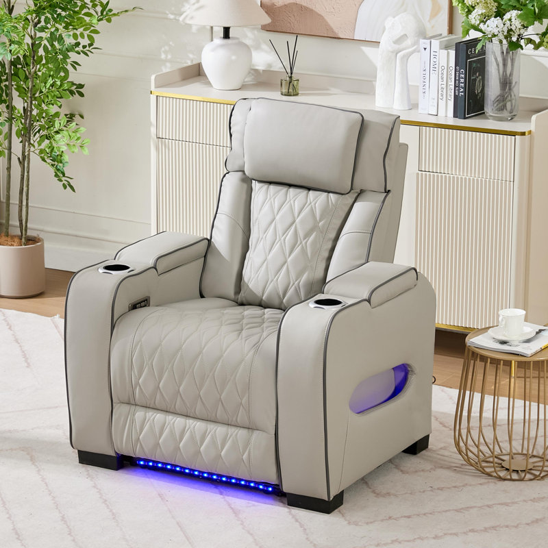 Fauteuil inclinable Canas Sizemore, Gris