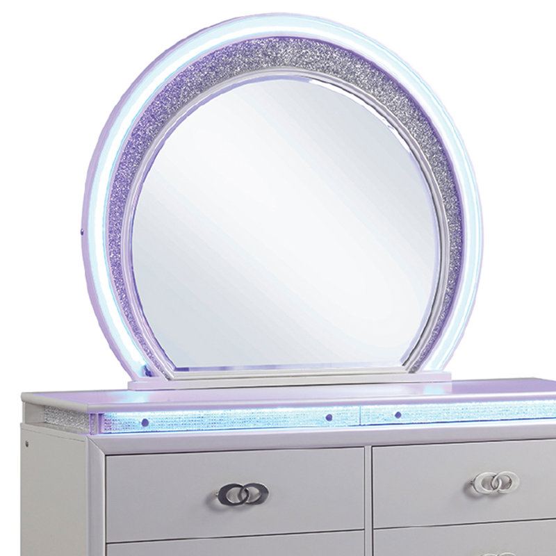 Miroir Jorah blanc laiteux