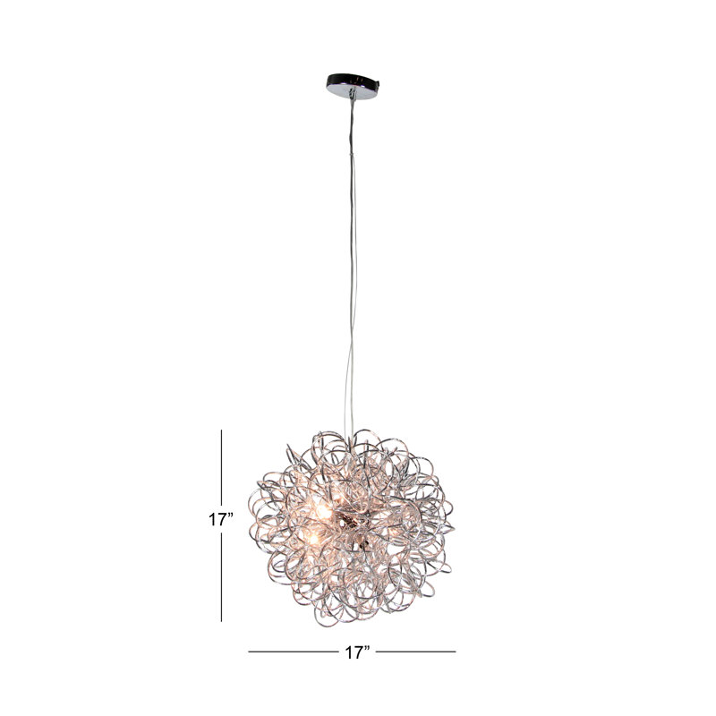 3-Light Unique / Statement Geometric Chandelier