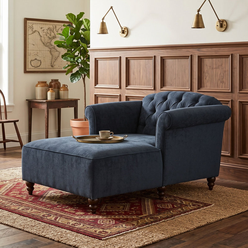 Chaise longue deux places avec coussins décoratifs