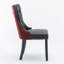 Chaise rembourrée en polyuréthane et velours-1309429676