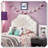 Tufted Fabric Headboard Metal Legs Nailhead Trim Adjustable Design,Twin-1107829832