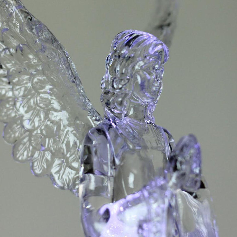Décoration de Noël ange scintillant 8,5 "à DEL avec cœur