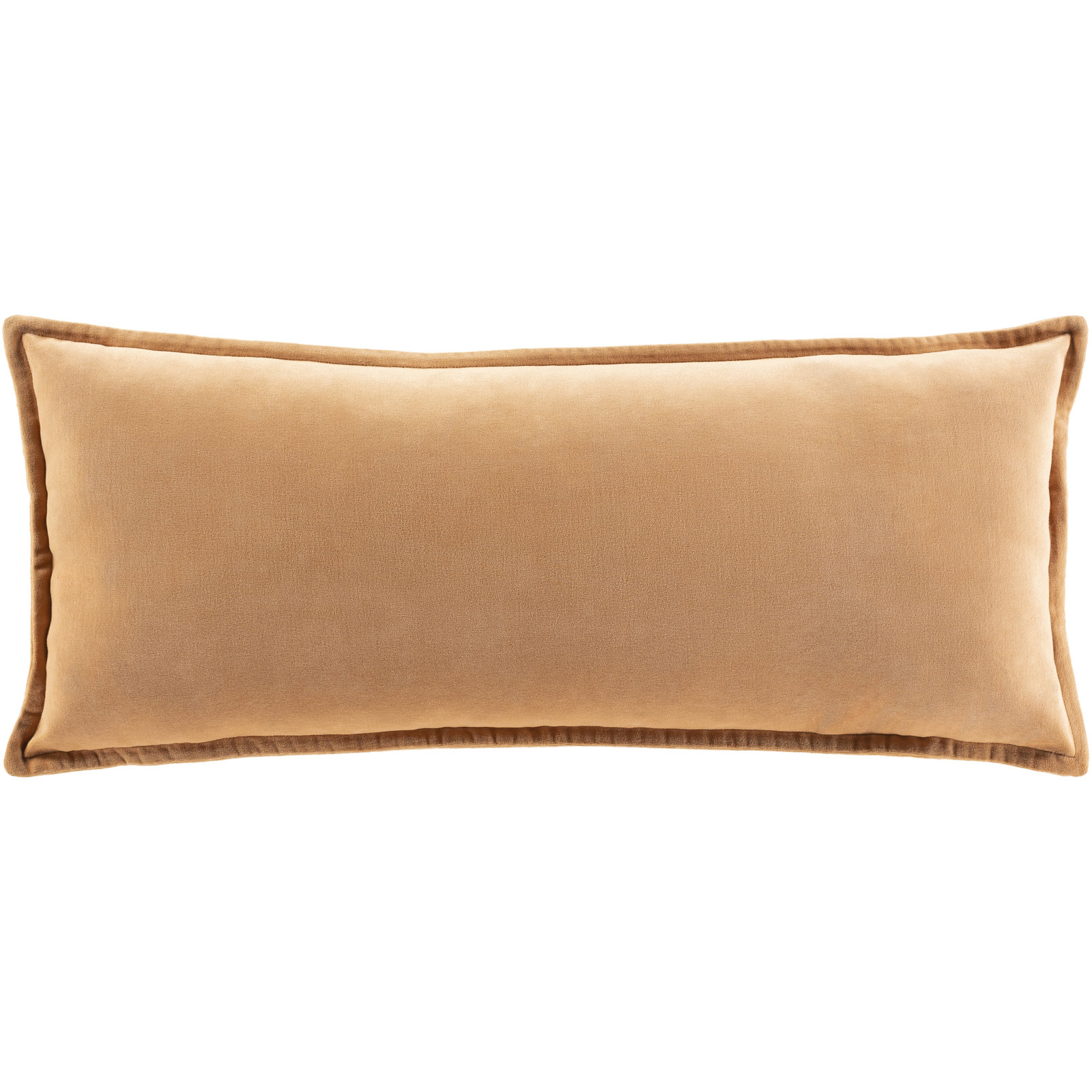 Norwin Cotton Throw Pillow, Down, 12"H x 30"W, Camel
