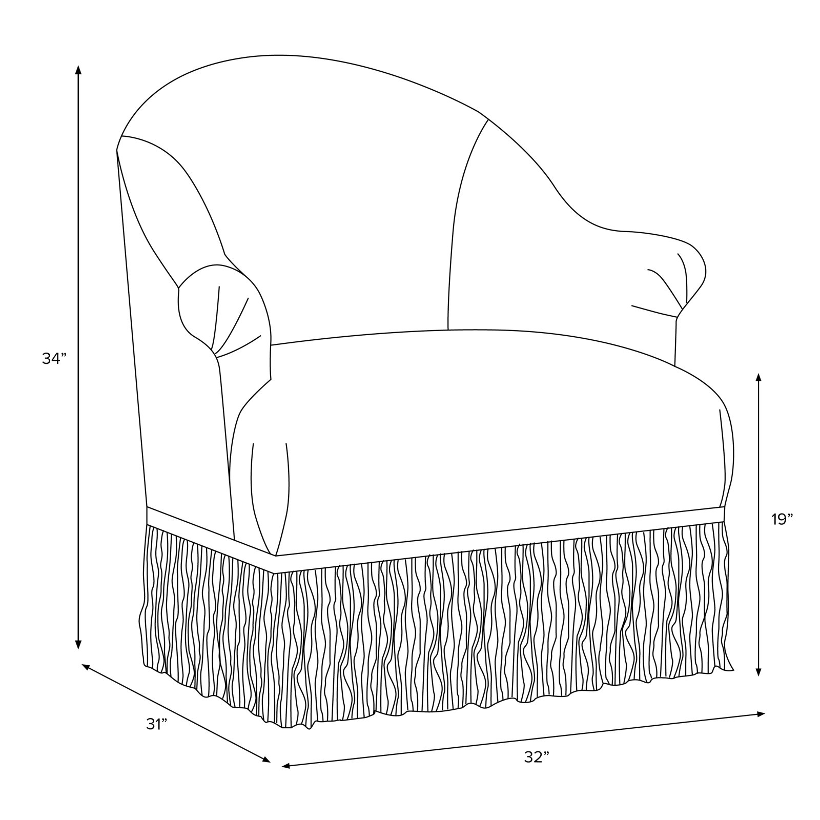Callie Wingback Chair, Classic Blush Performance Velvet, Ivory