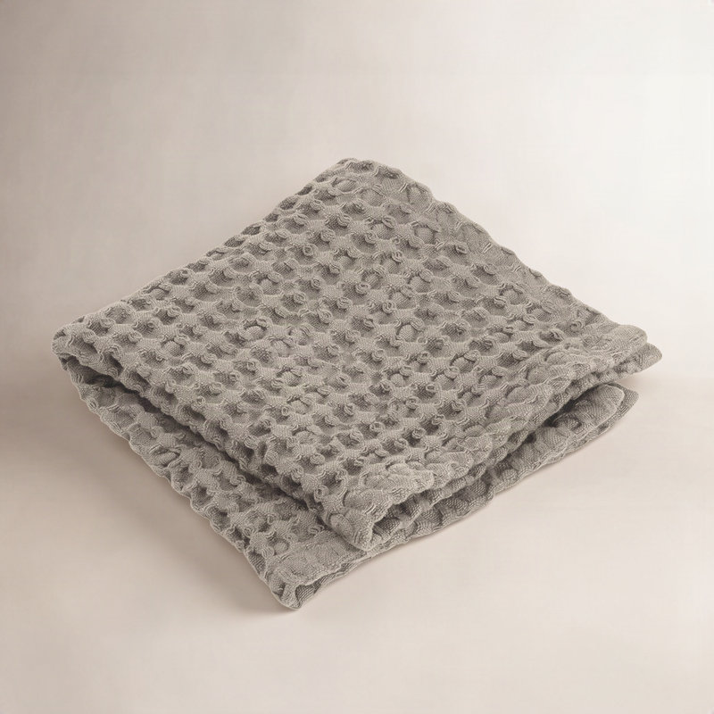 Ensemble de débarbouillettes 100% coton CARO, Satellite - taupe