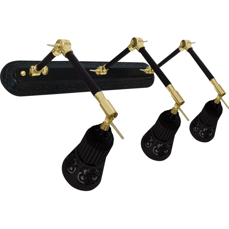 Folger 3-Light Dimmable Spotlight, Bright Gold/Black