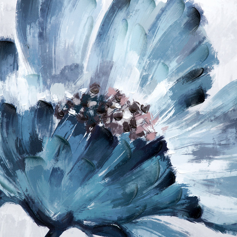 Floral encadré sur toile