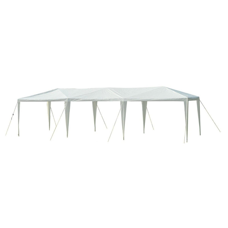 Tente pour fête en acier l 30 pi x P 10 pi, Vert
