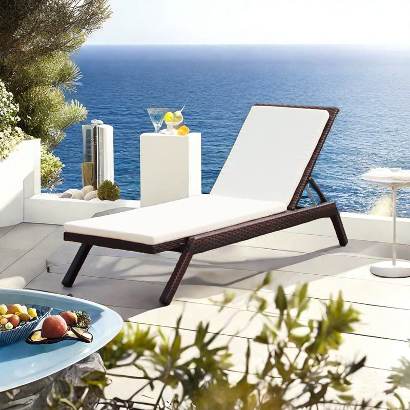 Chaise longue d'extérieur Krashana