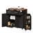 Style Kitchen Island With Drop Leaf, 2 Drawers, 9 Wheels, And Adjustable Shelf For Home Dining Island,