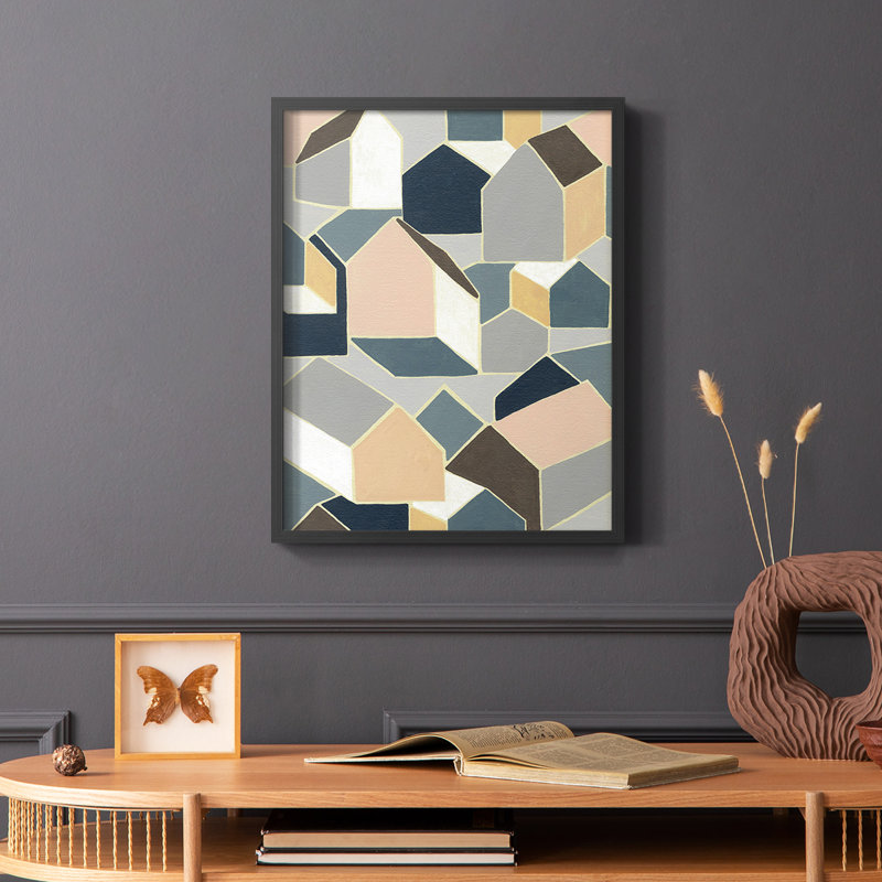 «Dream House II», reproduction encadrée - bois massif, Cadre simple noir, H 28 po x l 22 po