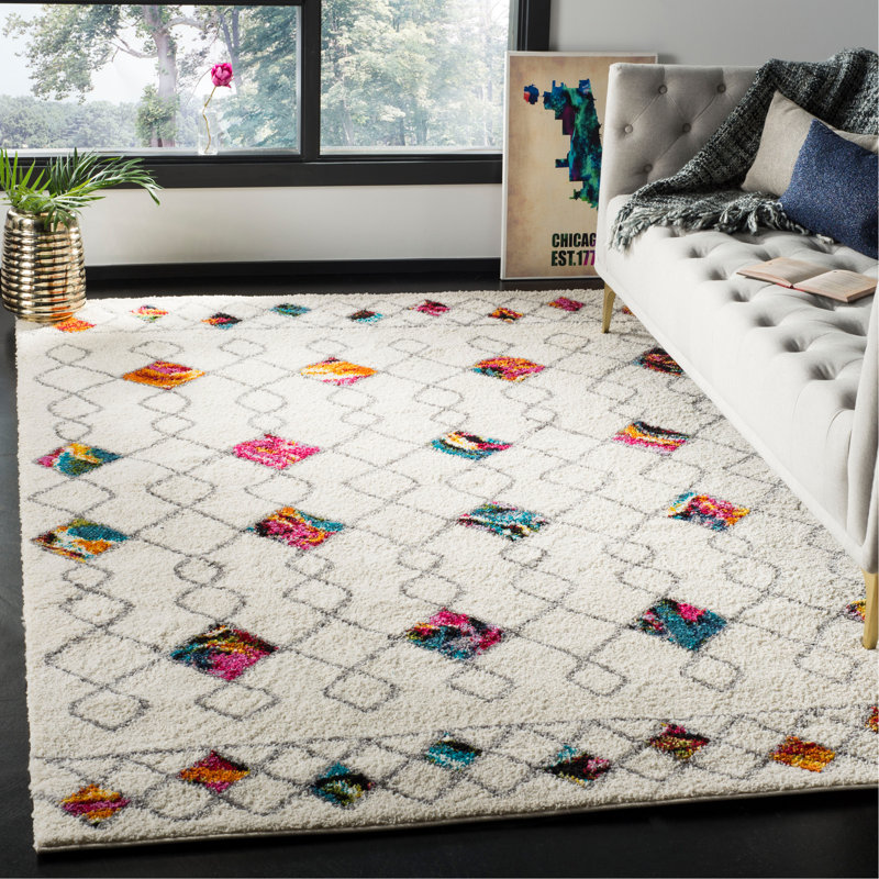 Breanna Shag Performance Geometric Rug, Rectangle 9' x 12'