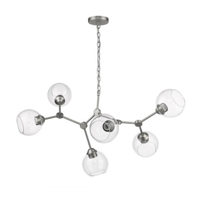 Fuiloro 6 - Light Dimmable Sputnik Modern Linear Chandelier
