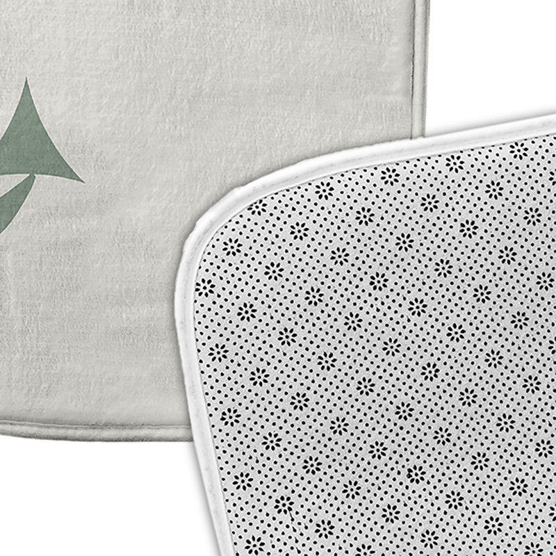 Tapis de bain Nautical Nights, L 17 po x L 24 po, Vert