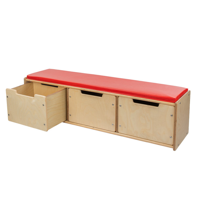 Vinyl Upholstered Storage Bench