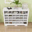 Console 24 tiroirs, armoire à chaussures moderne avec base incurvée, buffet polyvalent-864405276