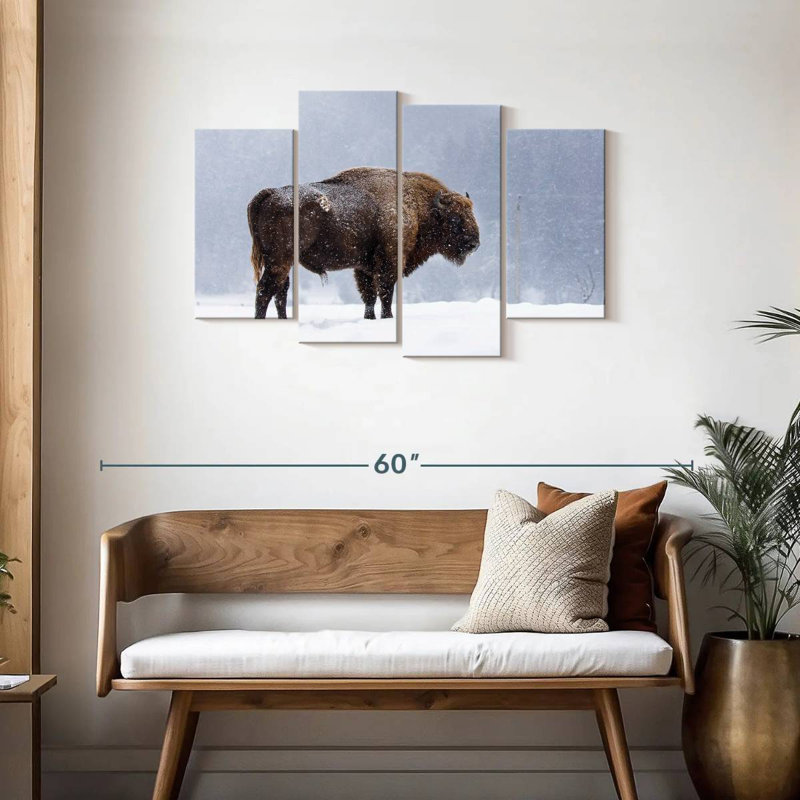 Romanian Bison, 27" H x 43" W