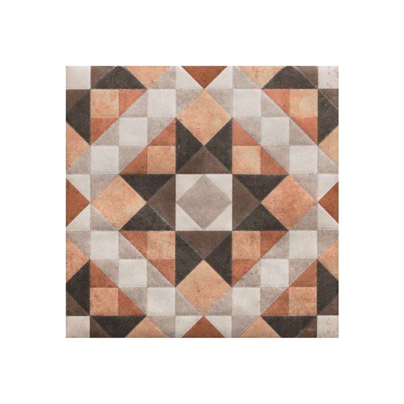 Carreau de porcelaine pour plancher et mur à motif géométrique Merida Flor 6 "x 6", Coucher de soleil