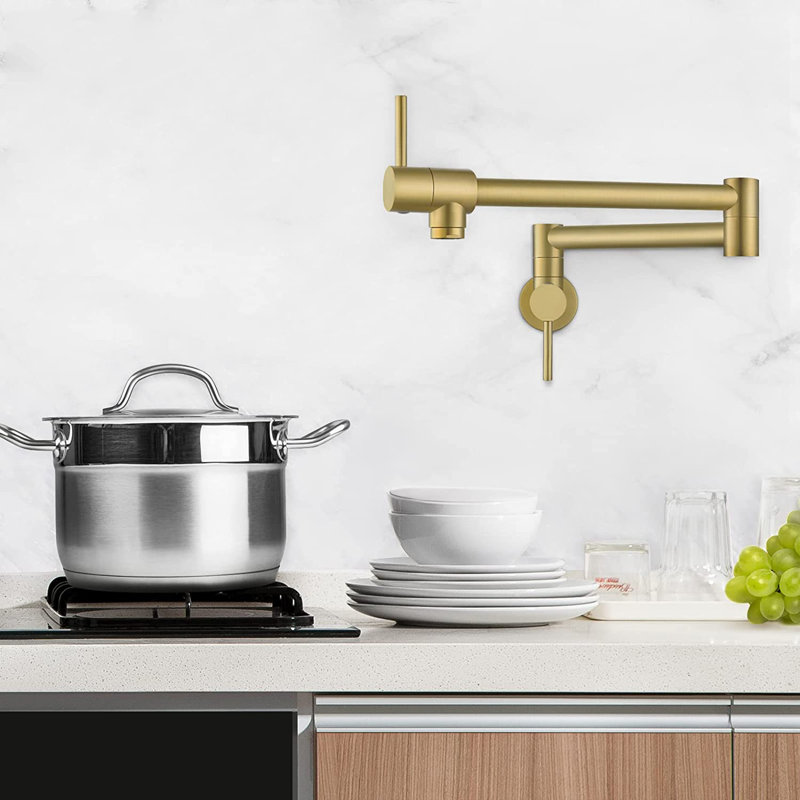 Love My Bath Louth Kitchen Faucet, Brushed Gold