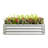421Ft Rectangle Silver Raised Planter For Planting Herbs, Flowers, And Vegetables - Rust Construction Metal Suitable Plants, Vegetable Gardening Material-948500944