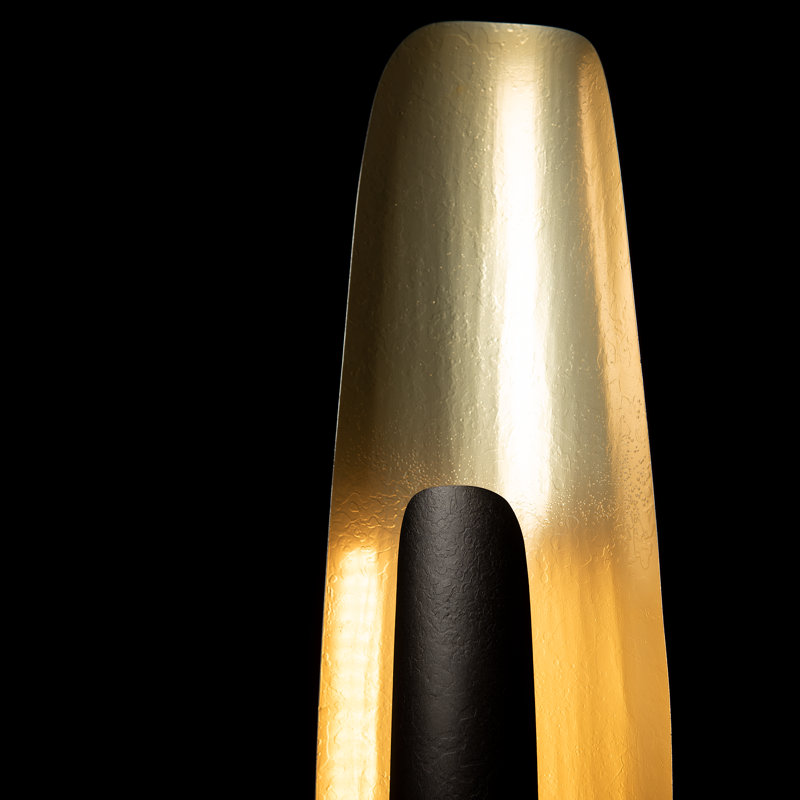 Shield Floor Lamp, Modern Brass, 49.6", Oil Rubbed Bronze