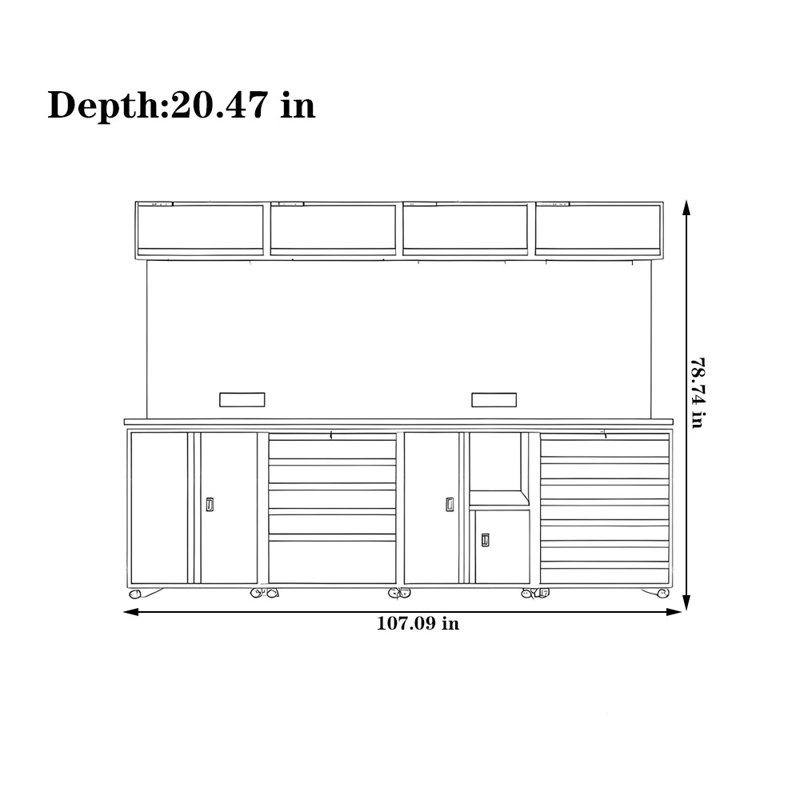 Armoire à outils en métal robuste pour l'industrie automobile