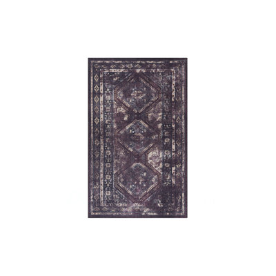 Burgundy Washable Rug 8X10 Area Rug (8'X10')