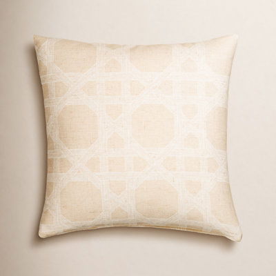 Big Basket Almond  Throw Pillow