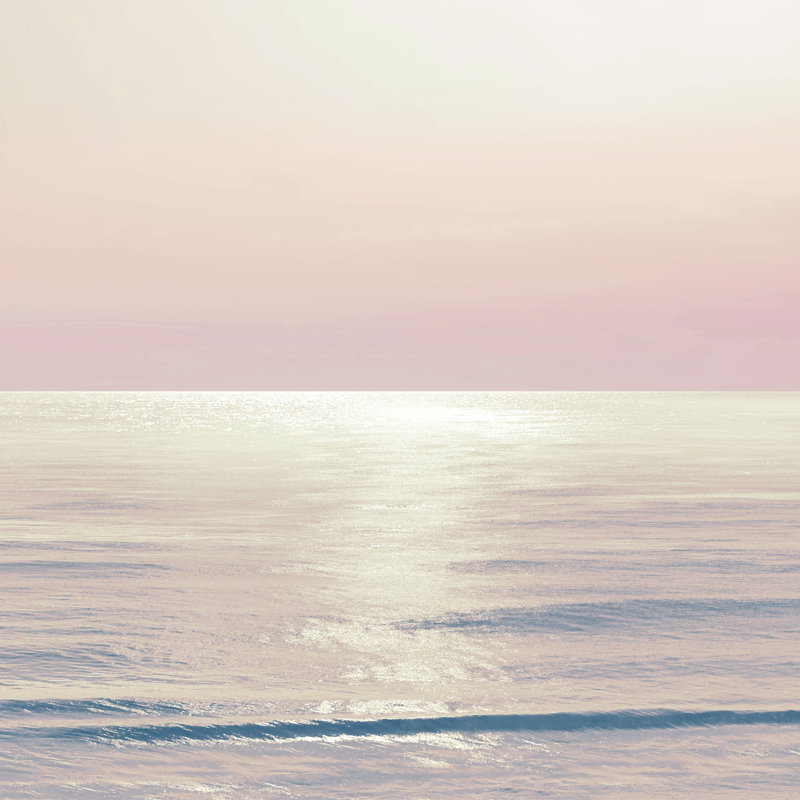«Eckelman Moonlit Ocean Pink Blush II» sur toile par Maggie Olsen, H 12 po x l 12 po
