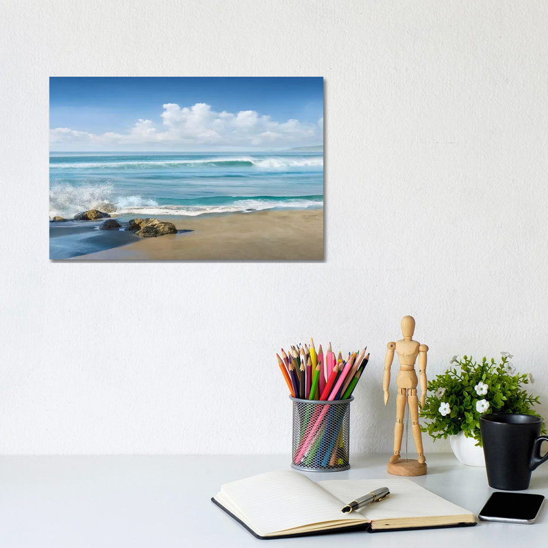 «Sweeping Blue» par Mike Calascibetta - photographie sur toile tendue, H 8 po x l 12 po x P 0,75 po
