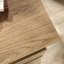 Table de chevet Country avec 1 tiroir et tablette ouverte, finition brune