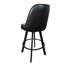 Commercial Swivel Bucket Seat Bar Stool with Durable Metal Frame, Easy-Clean Upholstery