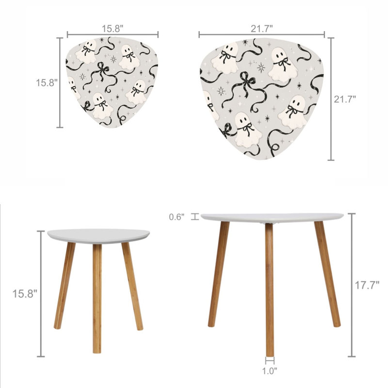 Ensemble de 2 tables basses gigognes Triangle