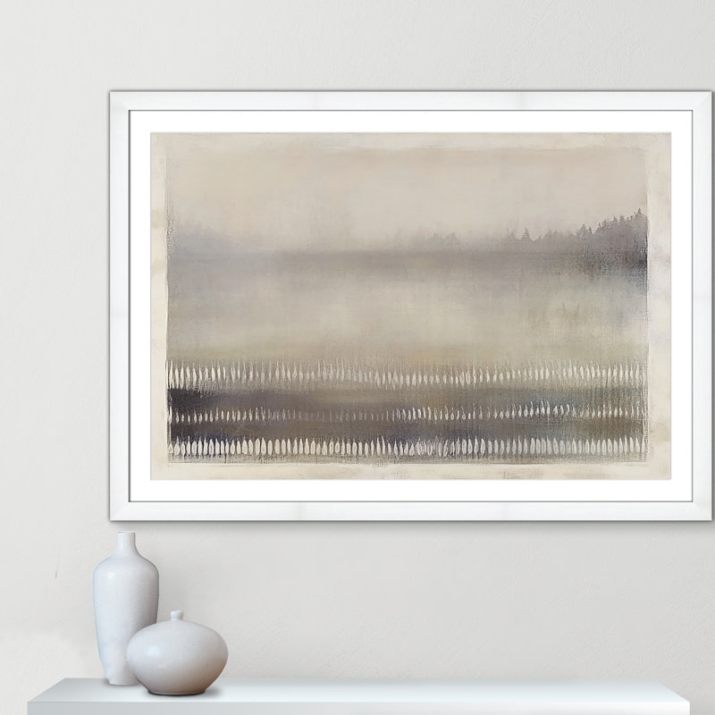 Équilibre équilibré III - reproduction de paysage par Irena Orlov, L 49 po x H 35 po, Imprimé mat, Blanc satiné