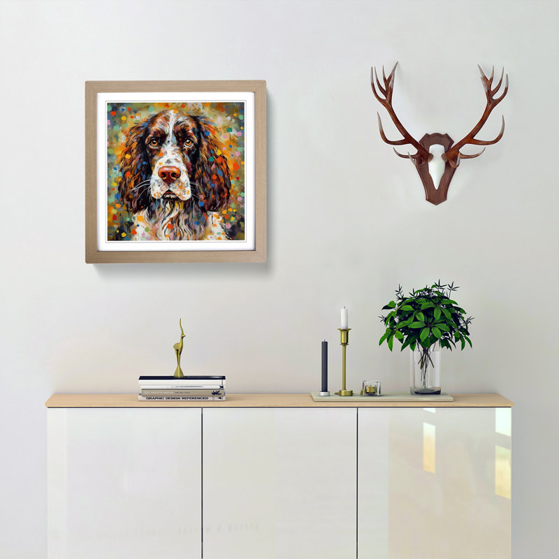 Single Picture Frame Print on Wood, Oak