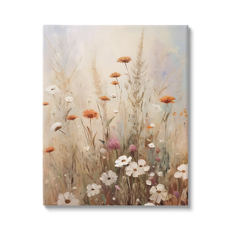 «Wildflower Meadow», peinture par Petals Prints Design, H 30 po x l 24 po x P 1,5 po