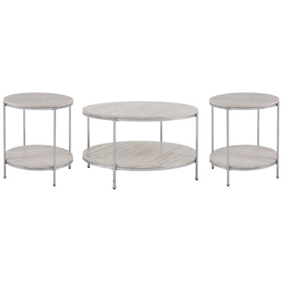 Silas 3 Piece Living Room Table Set