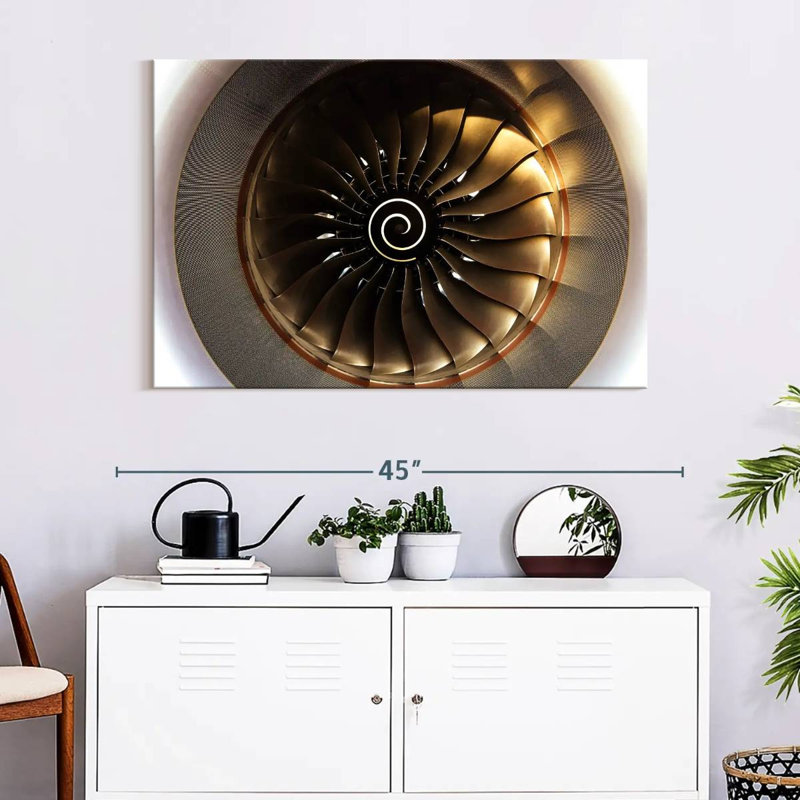 Mehar Sunlit Turbine Aircraft, 26" H x 39" W