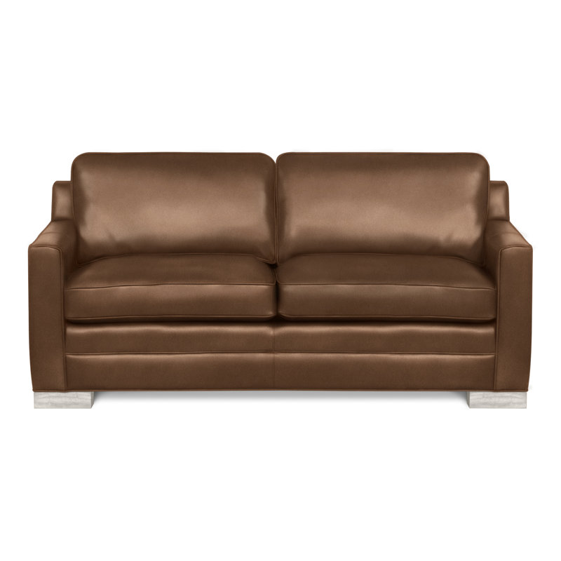 Summerton Sofa, Gatsby Brown Sugar Genuine Leather, Casa Blanca