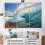 «Turquoise Ocean's Force Unleashed II», ensemble d'art sur toile côtière-107733561-107733565