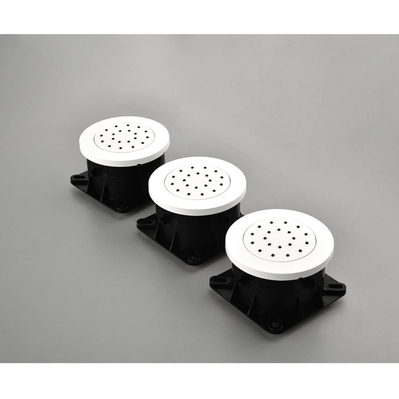 Élégante douche de salle de bain blanche avec accoudoirs: tête, douche à main, barre coulissante, jets de corps, boyau, garniture de soupape, manettes pour levier à levier - laiton,