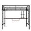 Lit mezzanine avec bureau et tablette