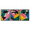 Ensemble de toiles flottantes encadrées 3 pièces Face & Eyes, design par Walker Noble