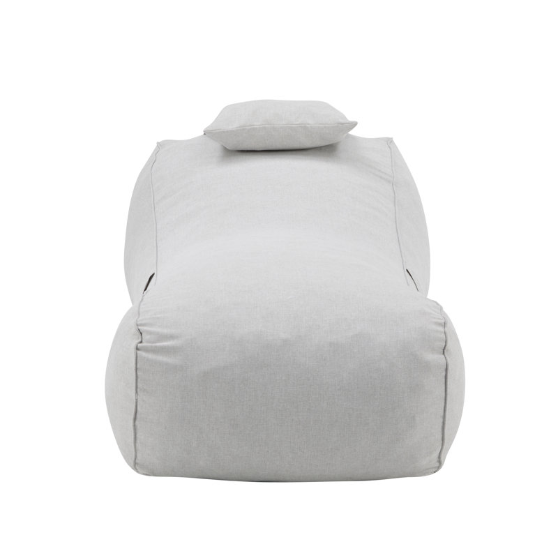 Fauteuil à billes avec repose-tête Lyric, Gris